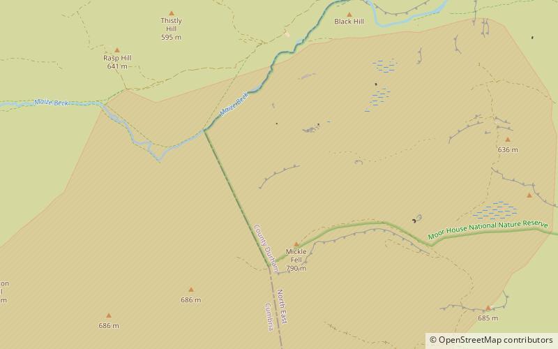 millstone band moor house upper teesdale location map