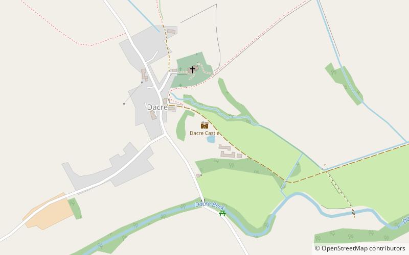 Dacre Castle location map