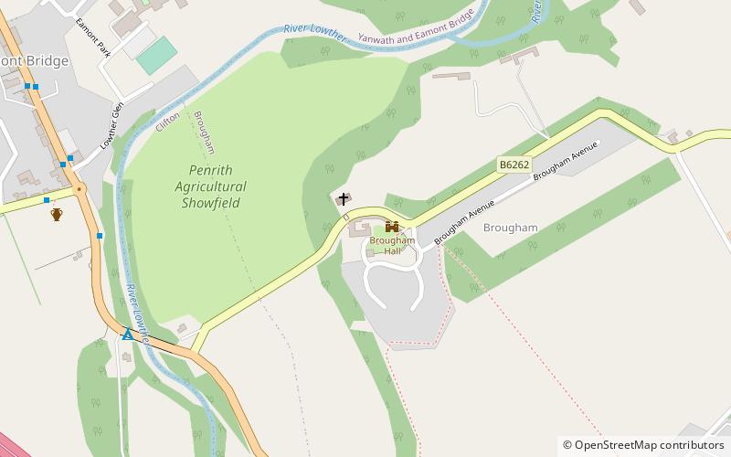 Brougham Hall location map