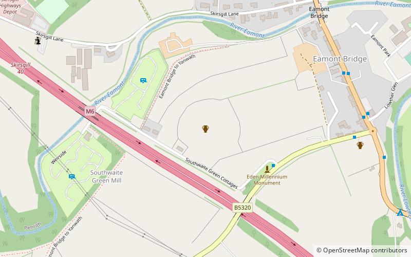 Mayburgh Henge location map