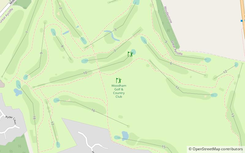 woodham golf and country club location map