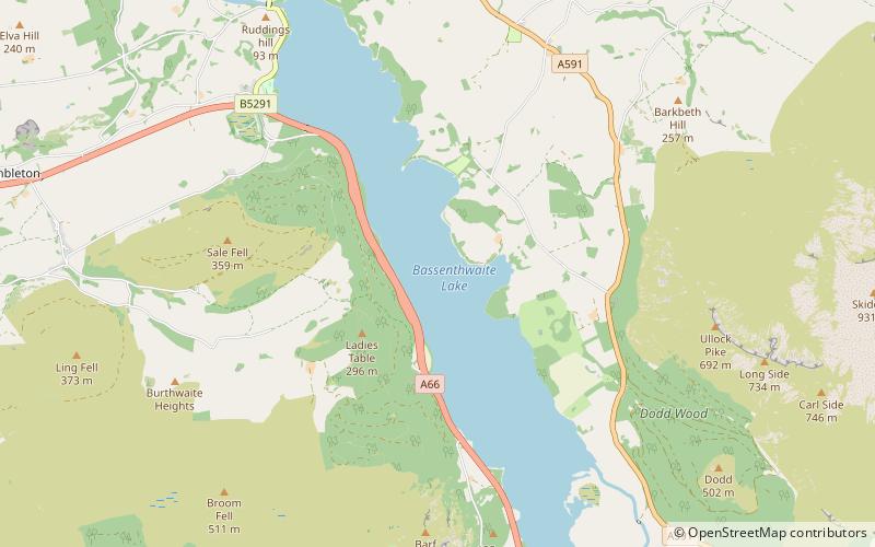 Lac Bassenthwaite location map