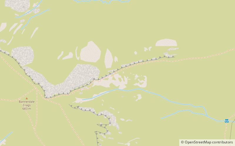 Bannerdale Crags location map