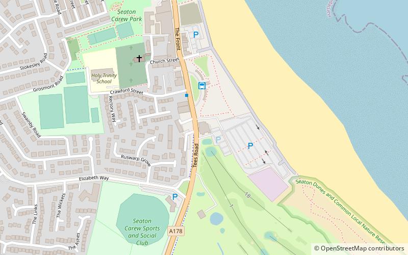 Seaton Carew Golf Club location map