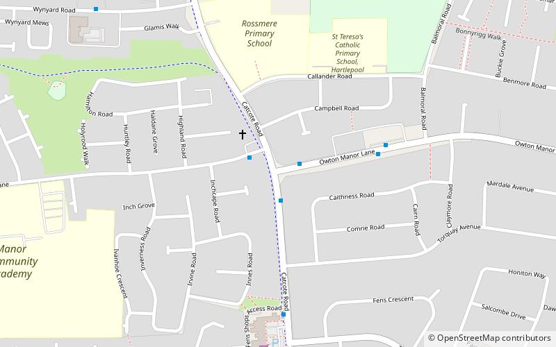 owton manor hartlepool location map