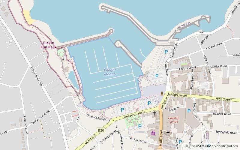 Bangor Marina location map