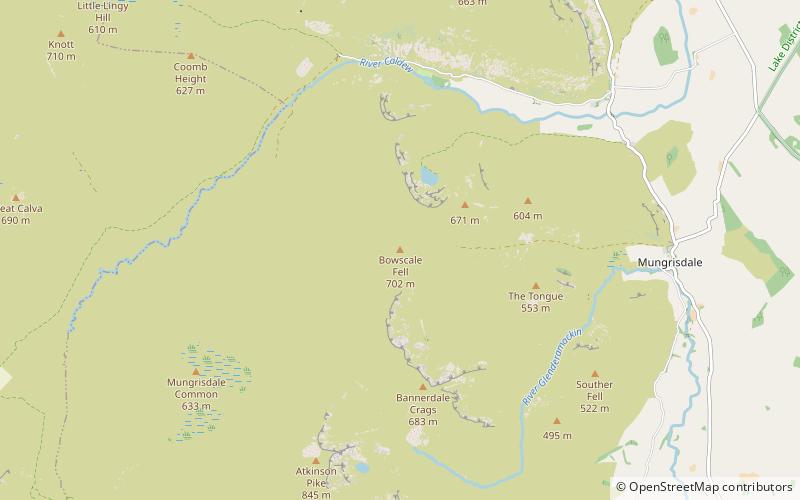 Bowscale Fell location map