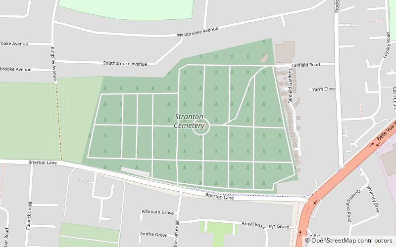 Stranton Grange Cemetery location map