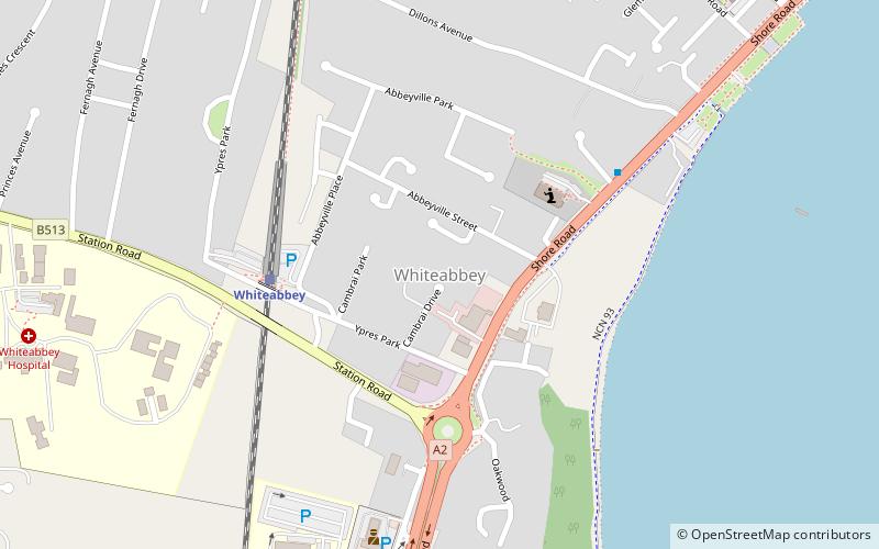 Whiteabbey location map