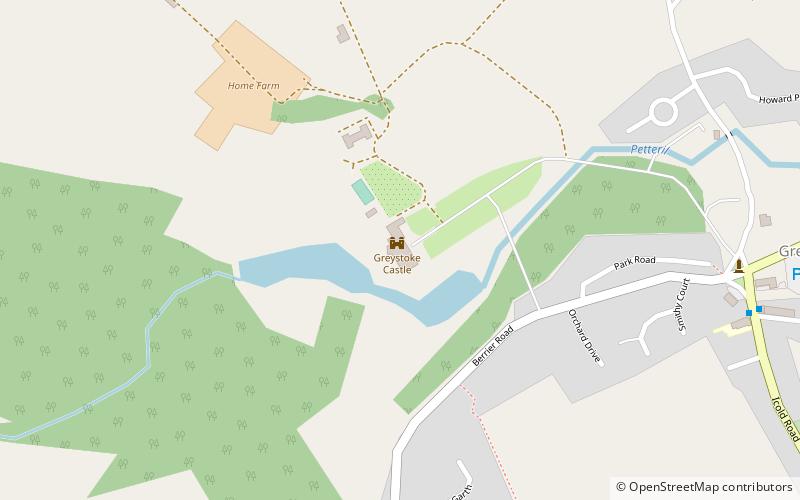 Greystoke Castle location map
