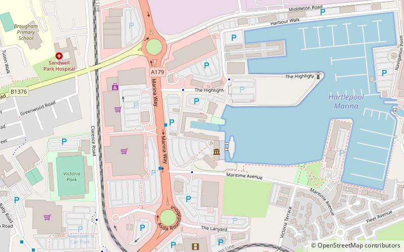 Hartlepool's Maritime Experience location map