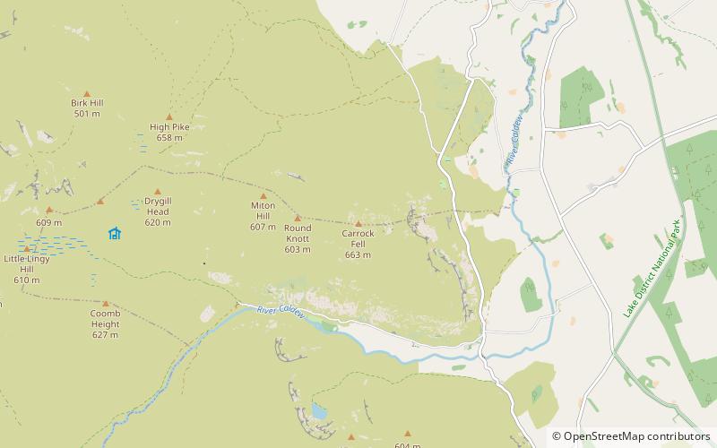 Carrock Fell location map