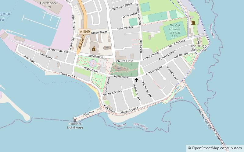 Hartlepool Abbey location map