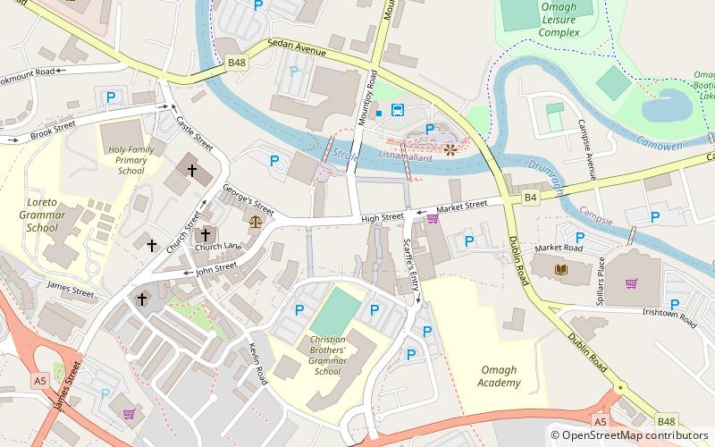 Strule Arts Centre location map