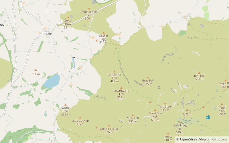 Longlands Fell location map