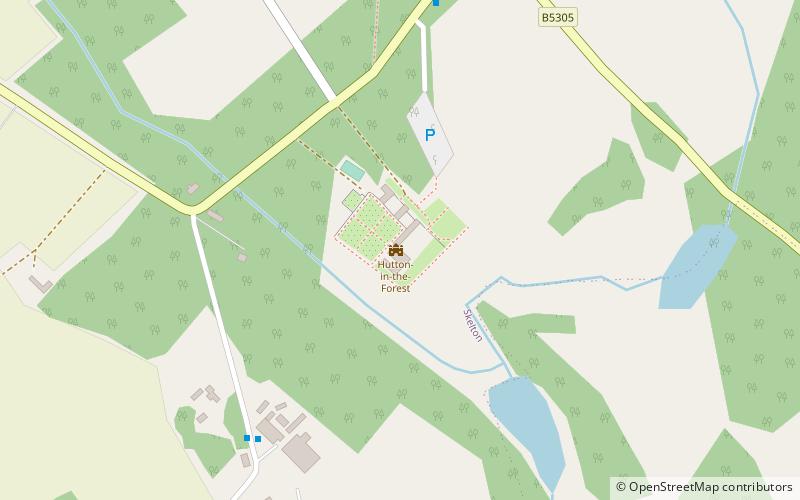 Hutton-in-the-Forest Hall location map