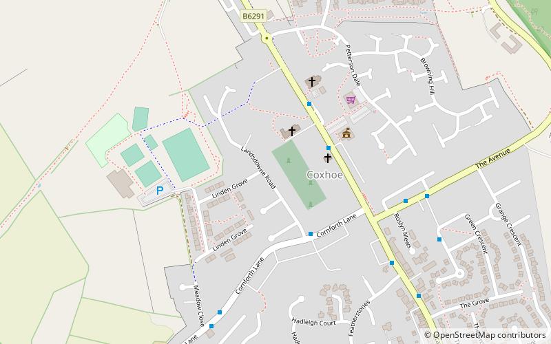 Coxhoe location map