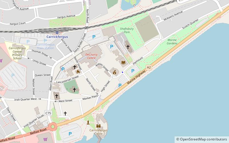 Carrickfergus Town Hall location map