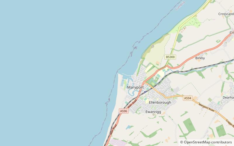 Maryport Lighthouse location map