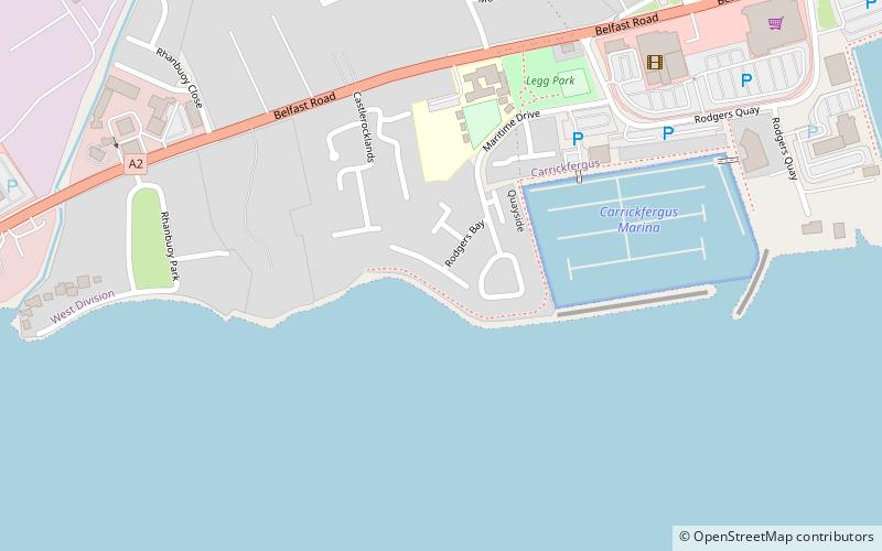 Carrickfergus Waterfront location map
