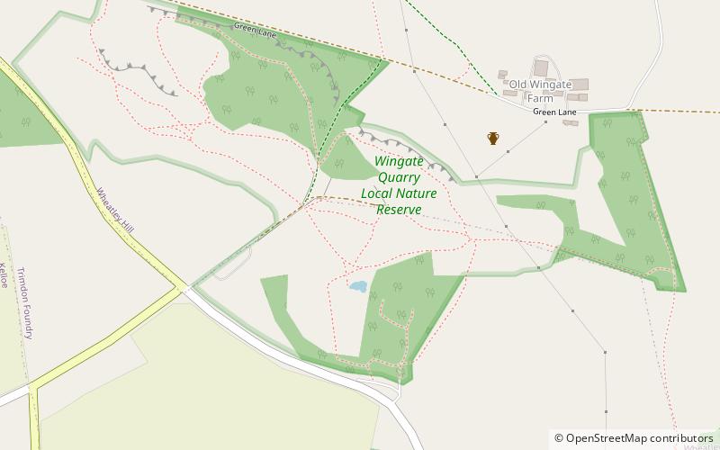 Wingate Quarry location map