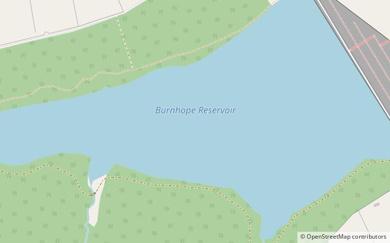 Burnhope Reservoir location map