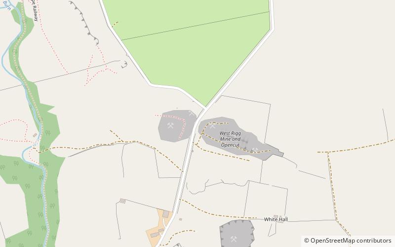 West Rigg Open Cutting location map