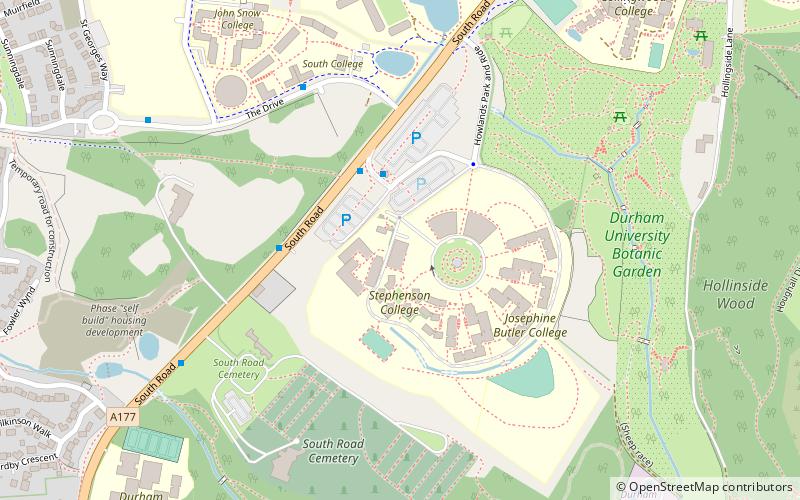 Ustinov College location map