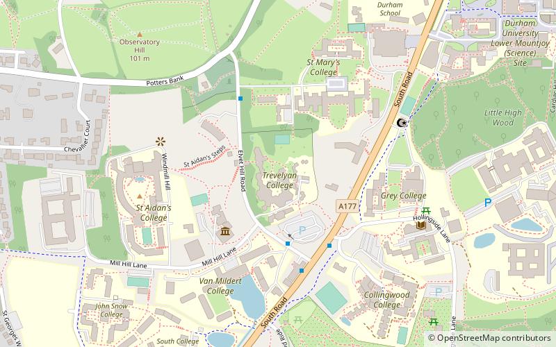 Trevelyan College location map
