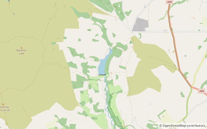 Tunstall Reservoir location map