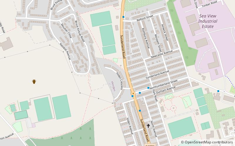 yoden village quarry peterlee location map