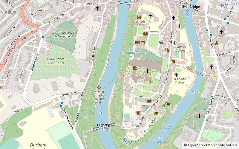 Durham University Museum of Archaeology location map