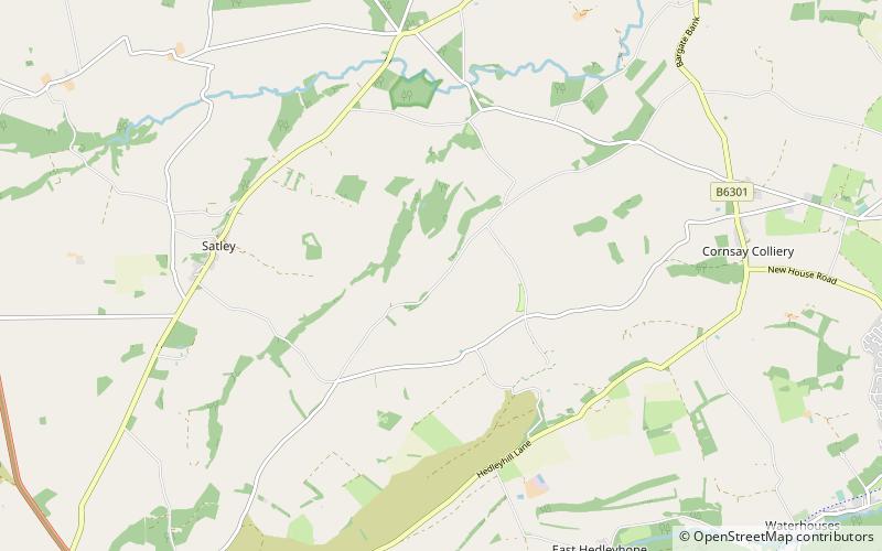 Hedleyhope Fell location map