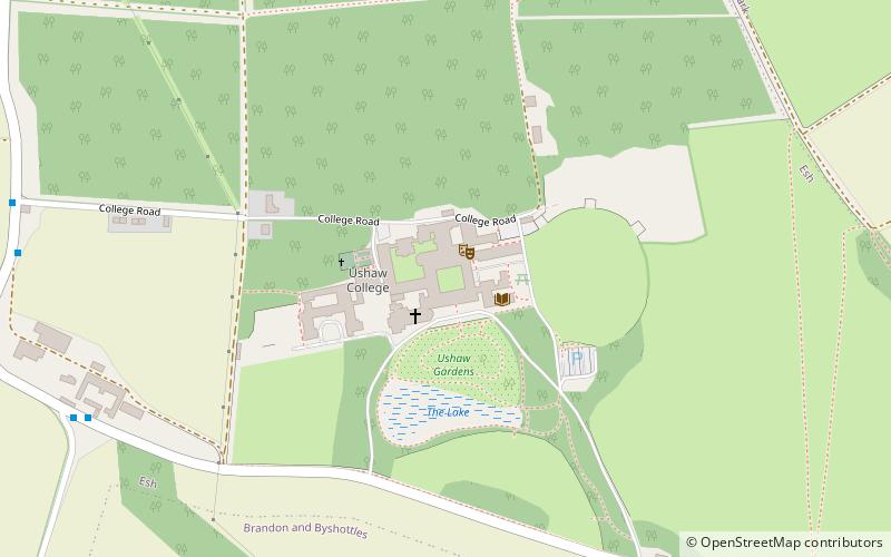 Ushaw College location map