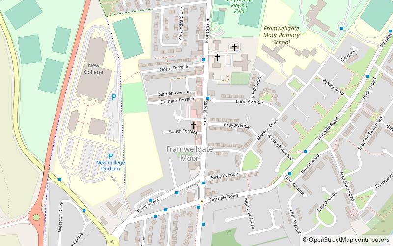 framwelgate durham location map