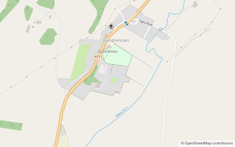 Dundrennan Abbey location map