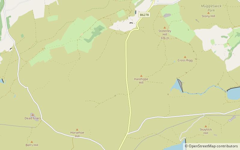 muggleswick north pennines location map