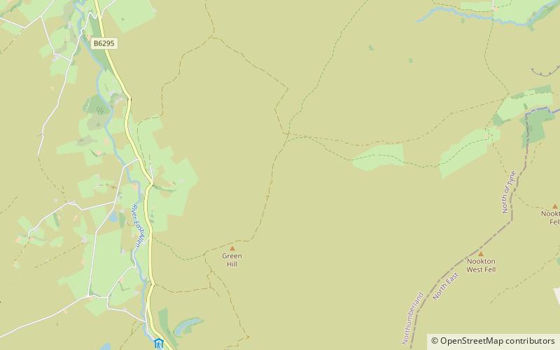 Hexhamshire Moors location map