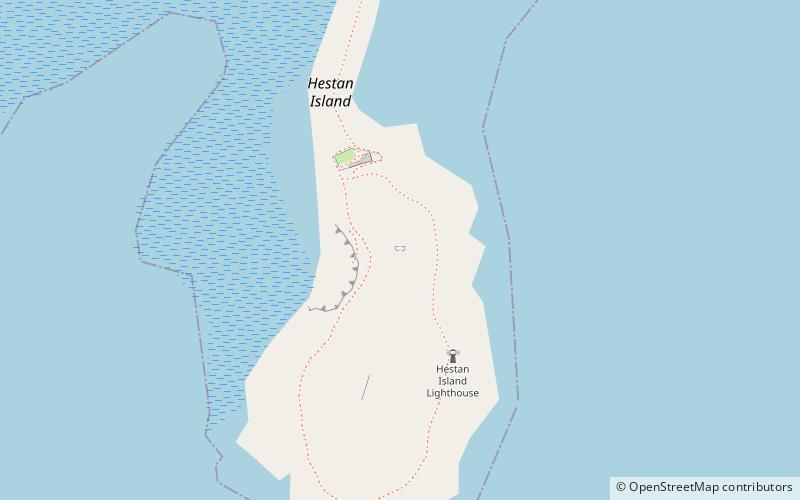 Hestan Island location map