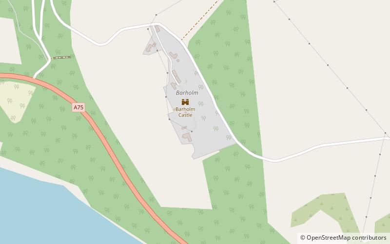 Barholm Castle location map