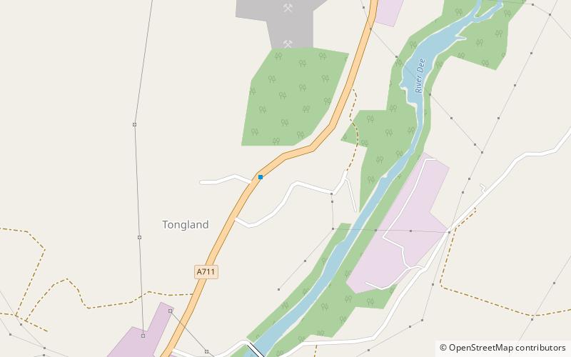 Tongland Abbey location map
