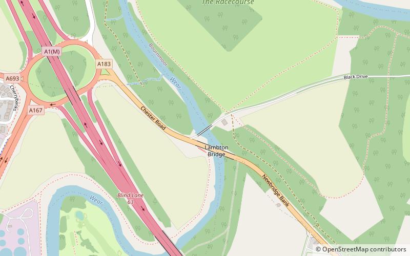 Chester New Bridge location map