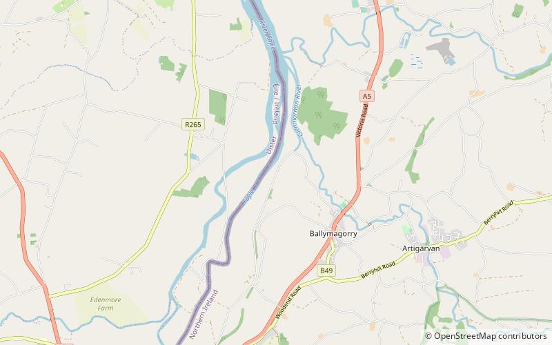 Strabane Canal location map