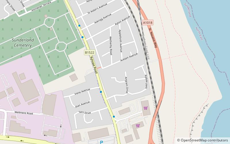 Sunderland Synagogue location map