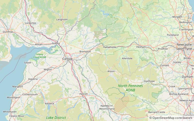 Geltsdale & Glendue Fells location map