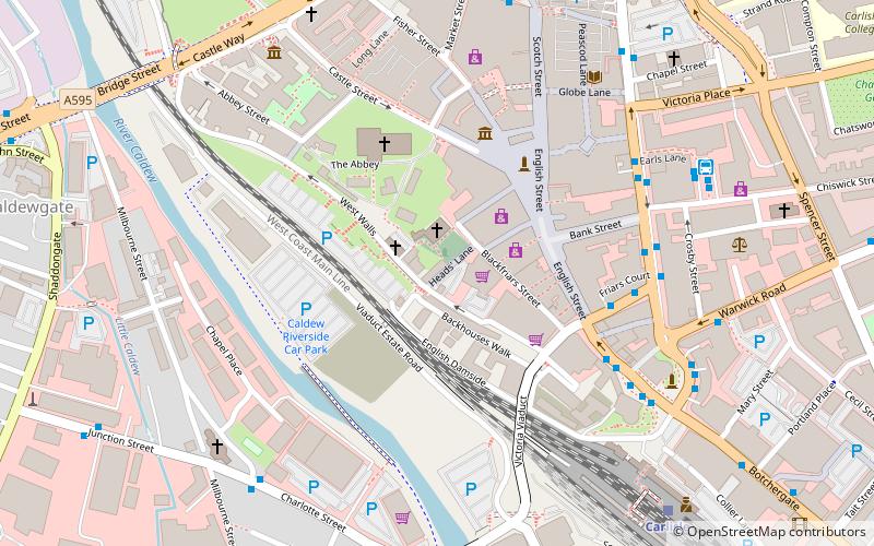 Carlisle Tithe Barn location map