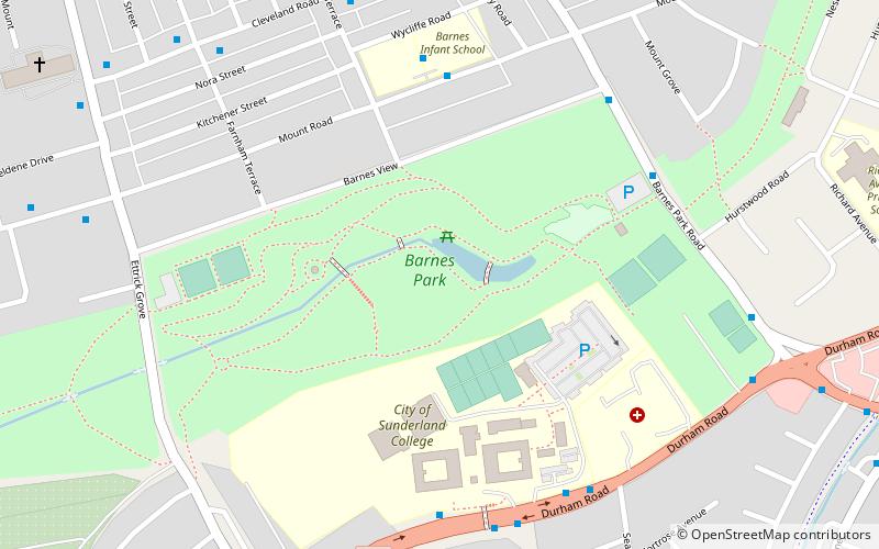 Barnes Park location map