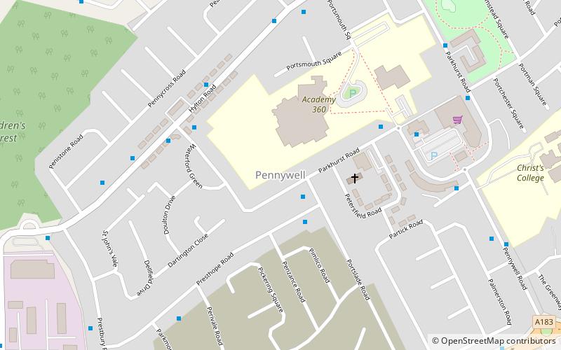 Pennywell location map