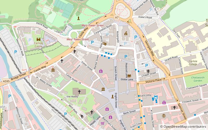 Carlisle Market Hall location map