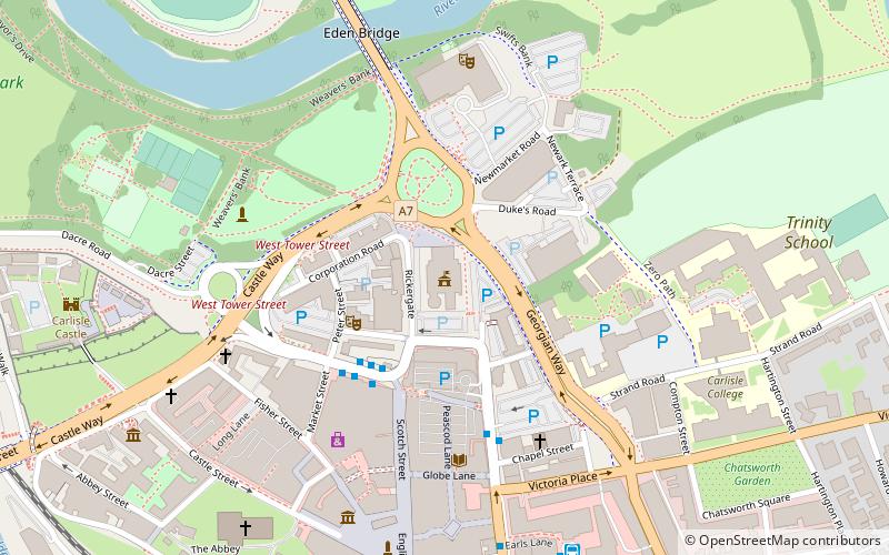 Carlisle Civic Centre location map
